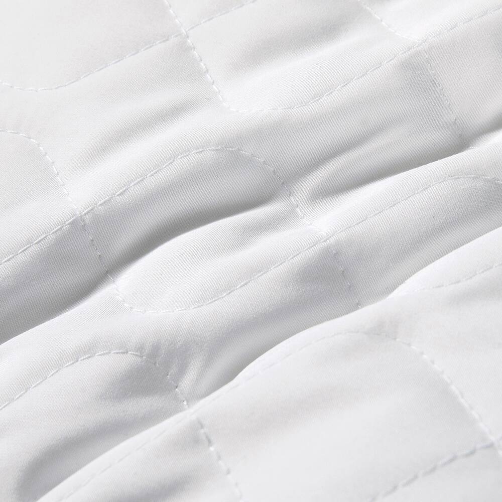 Back. Peace Nest - Peace Nest Quilted Goose Feather Pillows 2 Pack - White.