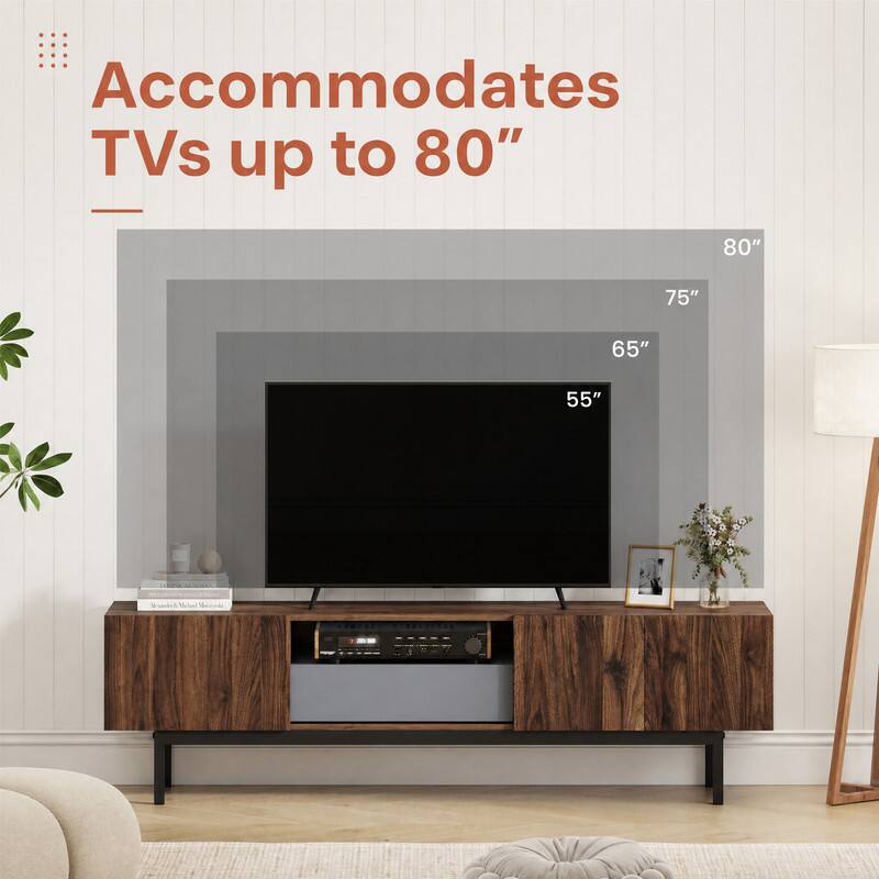 Accommodates TVs up to 80"

80"
75"
65"
55"