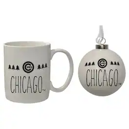 The Memory Company - Chicago Cubs Holiday Ornament & Mug Set - Multicolor