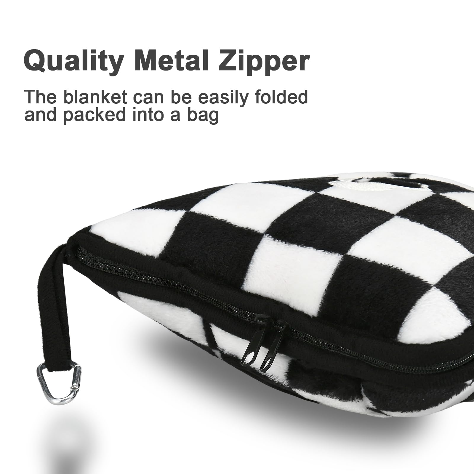 Quality Metal Zipper

The blanket can be easily folded and packed into a bag