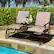 Alt View 1. Costway - Costway 2 Person Outdoor Patio Double Glider Chair Loveseat Rocking - Brown.