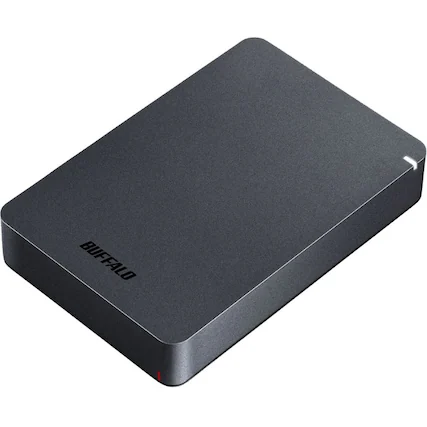 Front. Buffalo - Buffalo MiniStation Safe 4 TB Hard Drive - External - Desktop PC, MAC Device Supported - USB 3.2 (Gen 1) - 1 - Unknown.