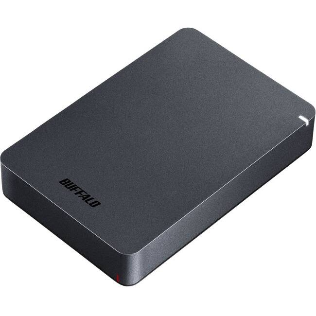 Front. Buffalo - Buffalo MiniStation Safe 4 TB Hard Drive - External - Desktop PC, MAC Device Supported - USB 3.2 (Gen 1)  - 1 - Unknown.