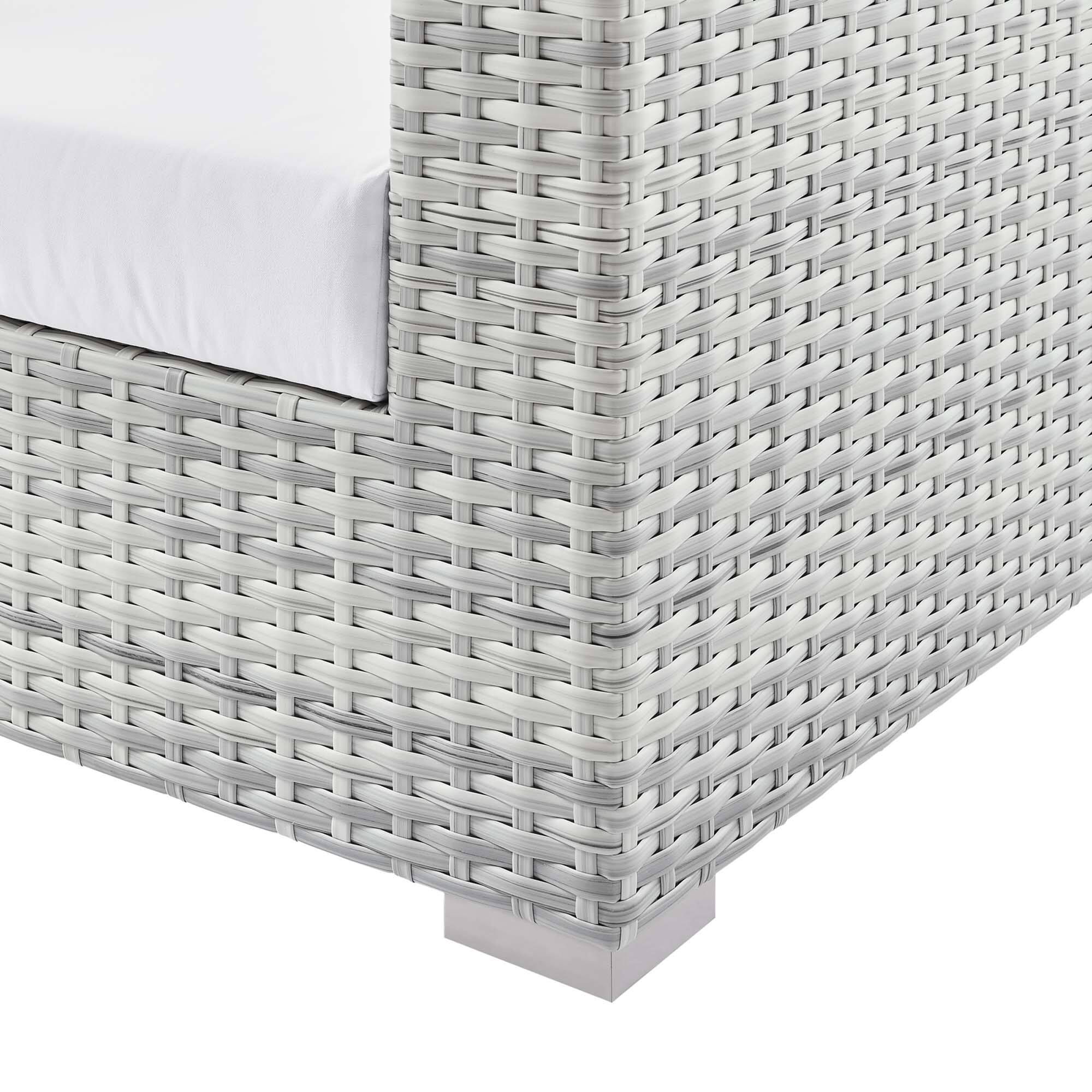 Back. Modway - Convene Outdoor Patio Armchair by Modway - Light Gray White.