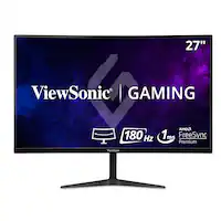 ViewSonic - VX2718-PC-MHD 27" LCD Curved FHD Adaptive Sync Gaming Monitor (DisplayPort and HDMI) - Black - Front_Zoom