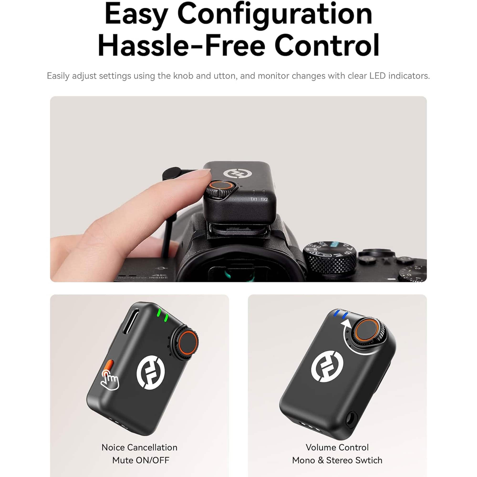 HOLLYLAND LARK M2S Mini Combo Wireless Mic System Universal