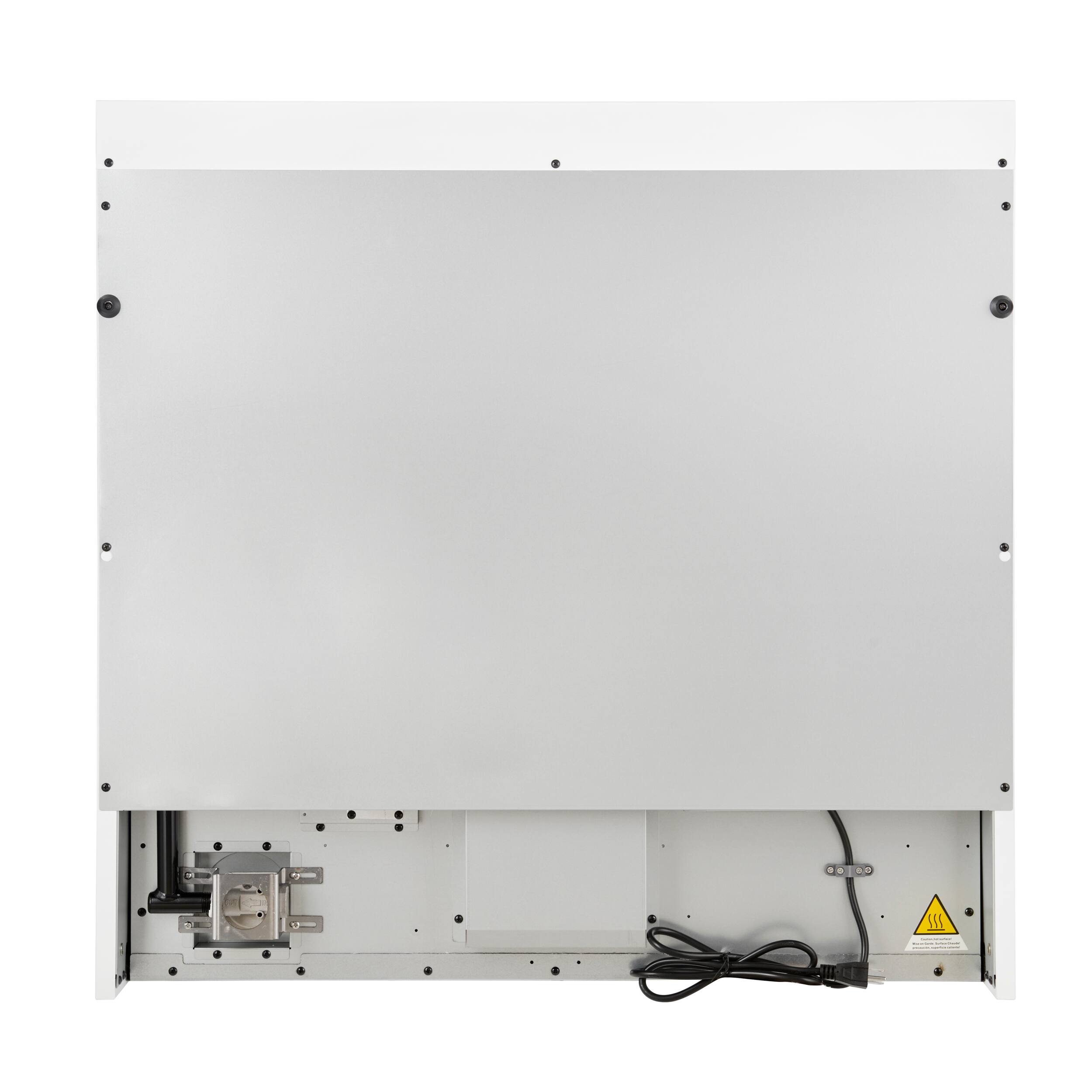 Back. Forno Appliances - Antico 4.5 Cu. Ft. Freestanding Gas Range with Antique Brass Accents - White.