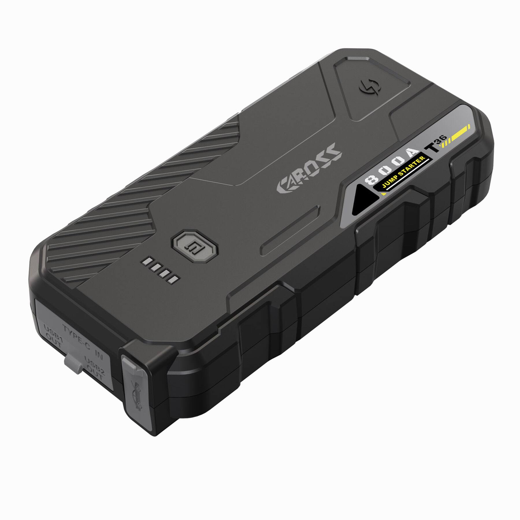 T36 36 CAROSS 800A JUMP STARTER  
TYPE-C IN  
USB1 IN  
USB2 OUT
