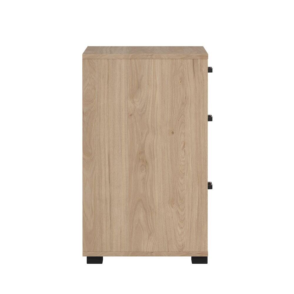 Alt View 7. Tvilum - Sofia 3 Drawer Chest, Jackson Hickory - Brown.