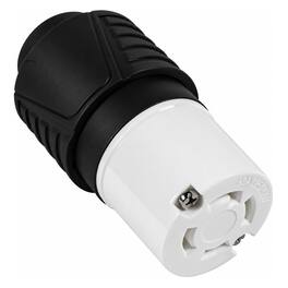HQRP - NEMA L14-30C Locking Female Connector Plug - 30 A 125/250 V 4-Wire Grounding UL Listed - Black