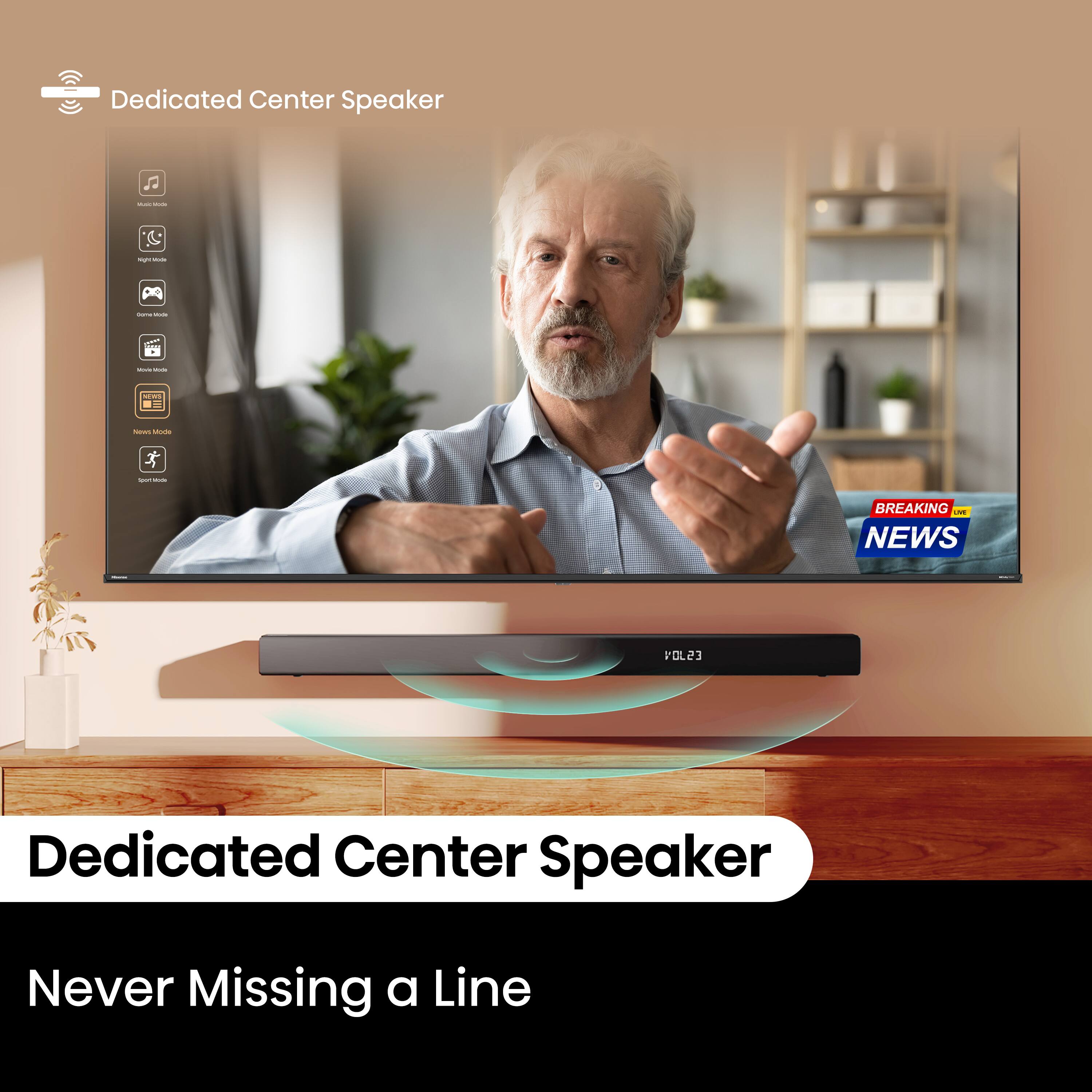 Dedicated Center Speaker: Never Missing a Line