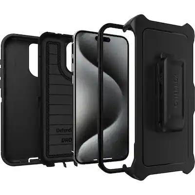 OtterBox iPhone 15 Pro Max Defender Series Pro Case - Black OtterBox iPhone 15 Pro Max Defender Series Pro Case - Black