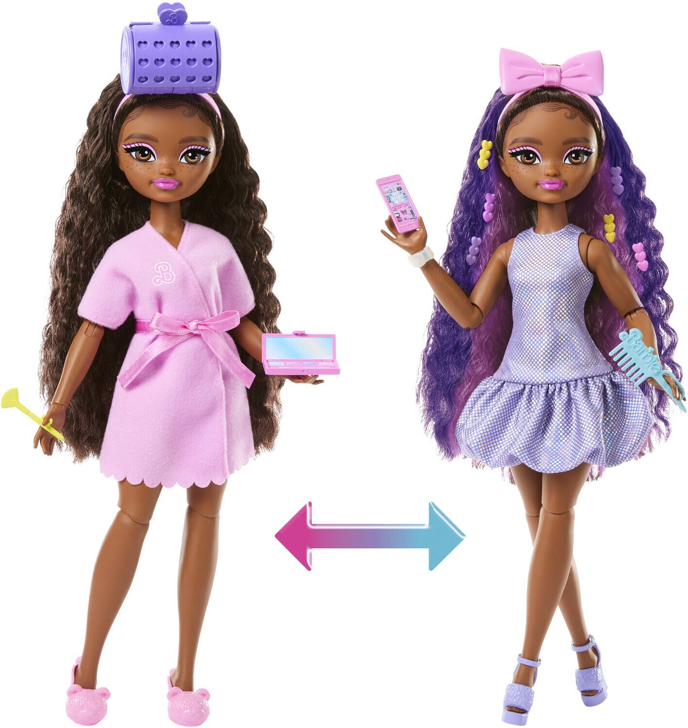 Alt View 1. Mattel - Mattel - Barbie Dream Besties: Get Ready with Barbie Brooklyn Doll   - Collectibles - Multicolor.