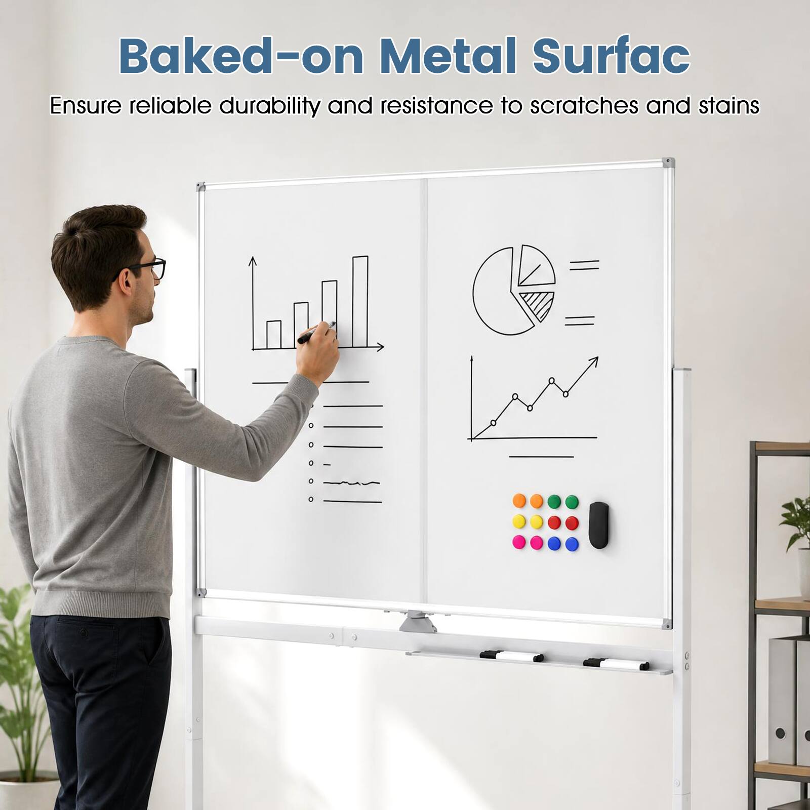 Baked-on Metal Surface  
Ensure reliable durability and resistance to scratches and stains