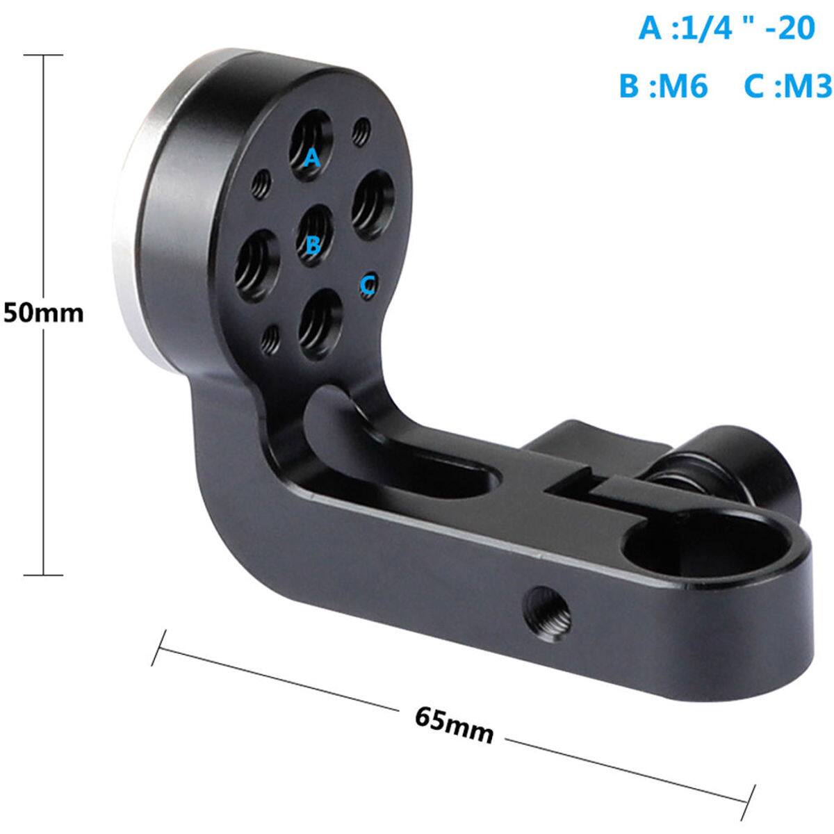 CAMVATE ARRI Rosette Mount M6 Female Thread Adapter with 15mm Rod Clamp ...