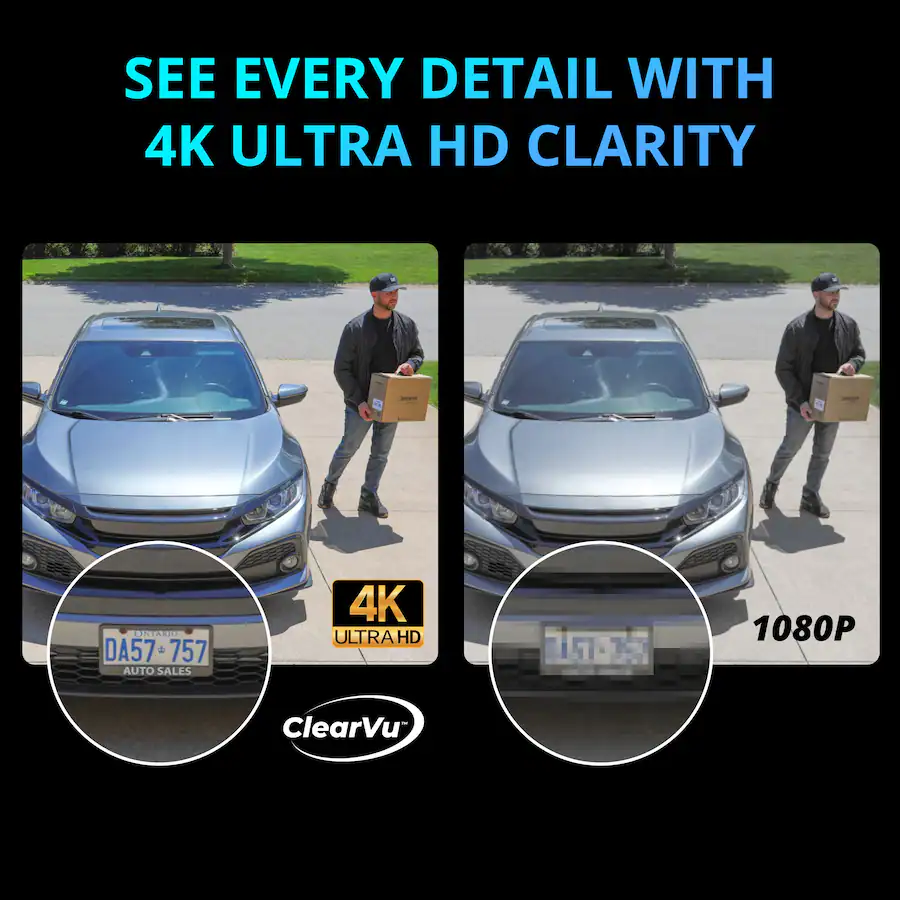 Defender 4k Encryption Location Defender AI POWERED 4K Guard Pro Wi Fi 6 Plug in Security Camera with ...