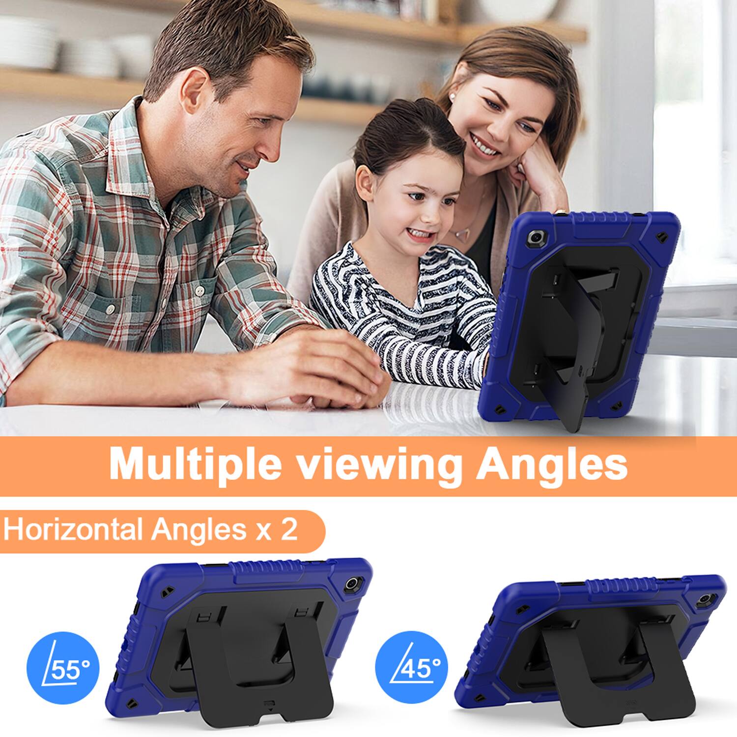 Multiple viewing Angles  
Horizontal Angles x 2  
55°  
45°