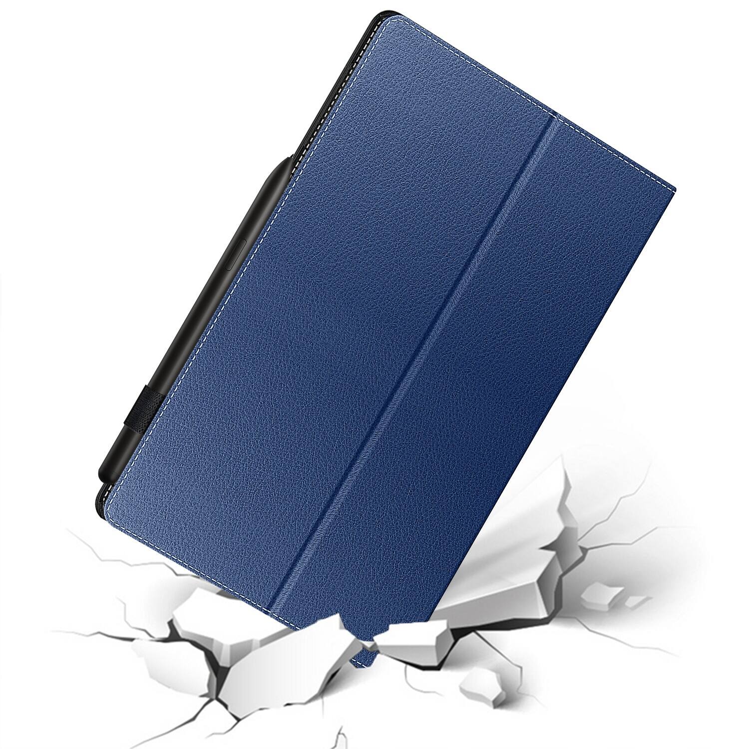 Alt View 18. SaharaCase - Bi-Fold Folio Case for Samsung Galaxy Tab S10 Ultra and Tab S9 Ultra - Blue.