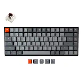 Keychron - K2 75% Wireless RGB Mechanical Keyboard with Brown Switch and Programmable QMK and Built-in AI Launcher - Black