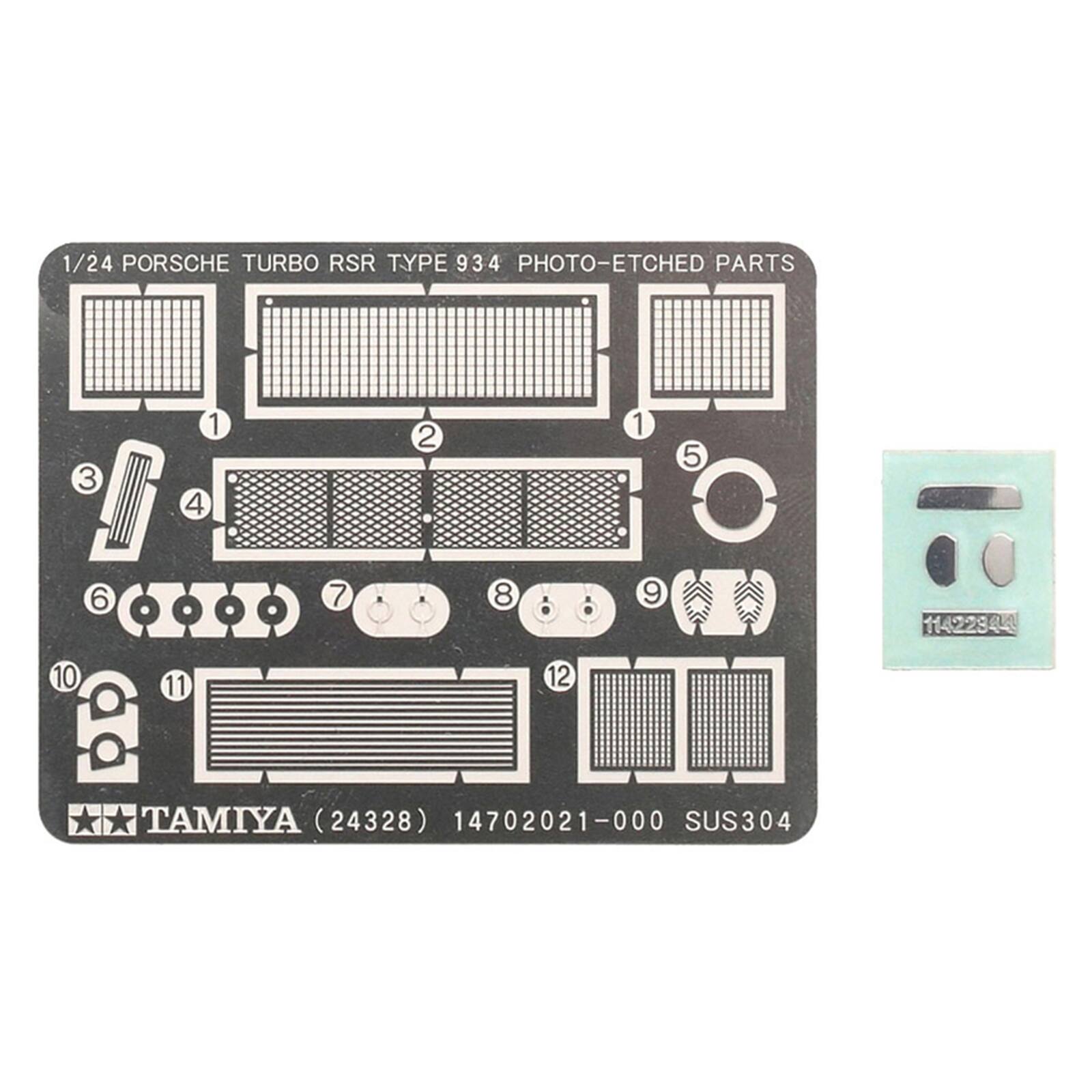 1/24 PORSCHE TURBO RSR TYPE 934 PHOTO-ETCHED PARTS

3 OZZZZ 6
1 4
7
2
8
1 9
5
11422344
11
12

TAMIYA (24328) 14702021-000 SUS304