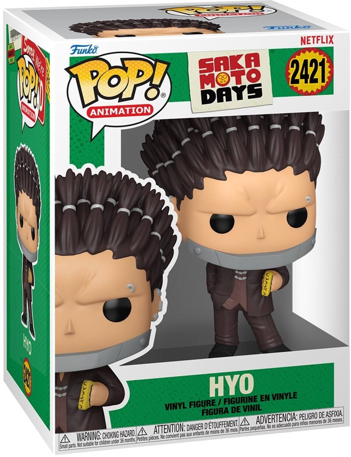 Funko POP! Animation  
SAKA MOTO DAYS  
2421  
HYO  

VINYL FIGURE / FIGURINE EN VINYLE / FIGURA DE VINIL  

WARNING: CHOKING HAZARD. Small parts. Not suitable for children under 36 months.  
ADVERTENCIA: PELOJO DE ASFIXIA. DANGER D'ÉTOUFFEMENT. ADVERTENCIA: PELOJO DE ASFIXIA. DANGER D'ÉTOUFFEMENT. ADVERTENCIA: PELOJO DE ASFIXIA. DANGER D'ÉTOUFFEMENT. ADVERTENCIA: PELOJO DE ASFIXIA. DANGER D'ÉTOUFFEMENT. ADVERTENCIA: PELOJO DE ASFIXIA. DANGER D'ÉTOUFFEMENT. ADVERTENCIA: PELOJO DE ASFIXIA. DANGER D'ÉTOUFFEMENT. ADVERTENCIA: PELOJO DE ASFIXIA. DANGER D'ÉTOUFFEMENT. ADVERTENCIA: PELOJO DE ASFIXIA. DANGER D'ÉTOUFFEMENT. ADVERTENCIA: PELOJO DE ASFIXIA. DANGER D'É