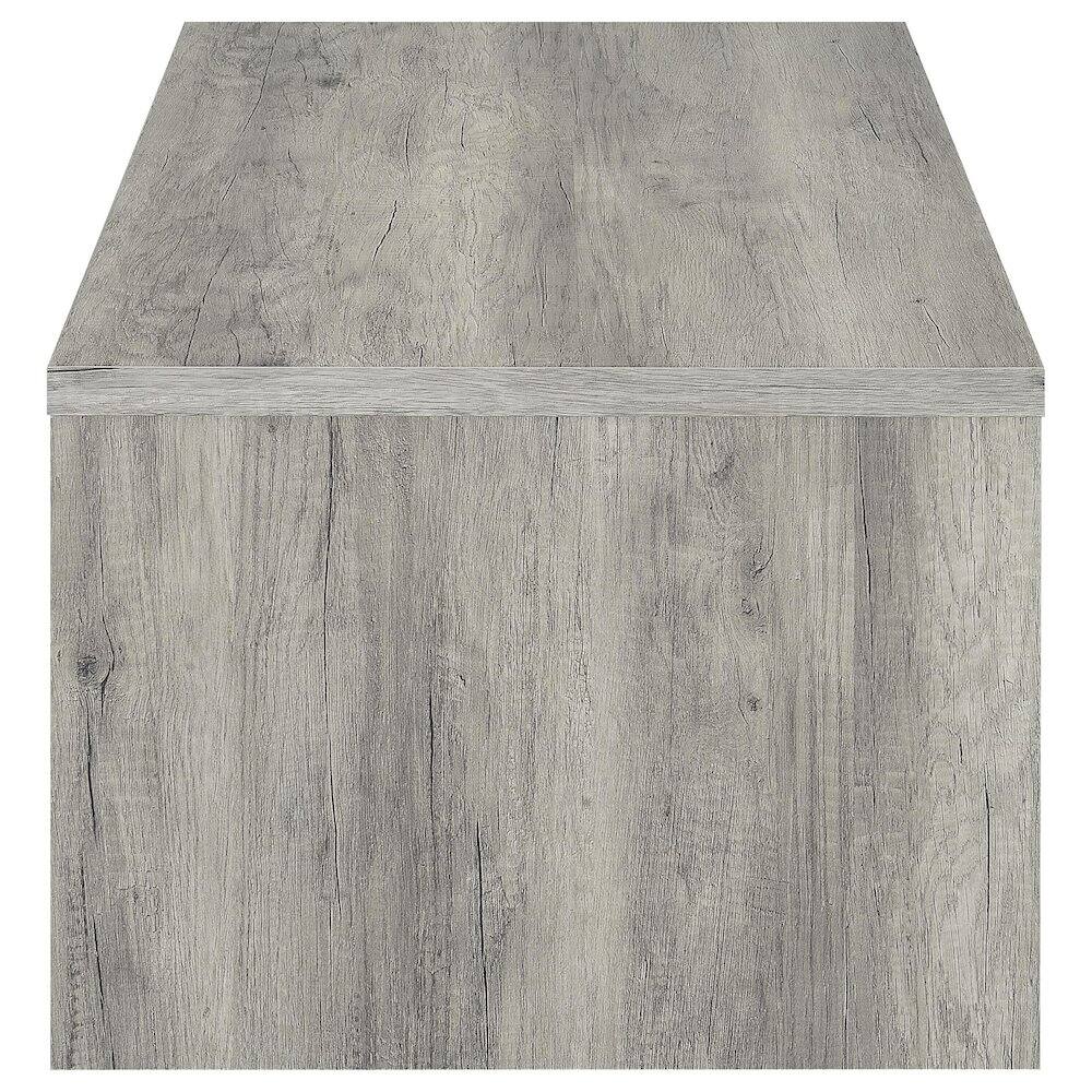 Alt View 5. Coaster Co. of America - Felix 2-drawer Engineered Wood Coffee Table Grey Driftwood - Brown.