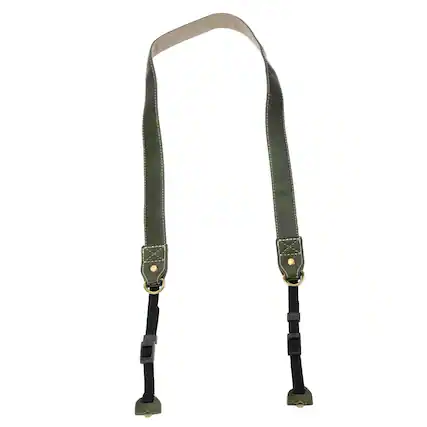 Front. Unique Bargains - Camera Strap, PU Leather Adjustable Neck Strap with Pad for Nikon Video Camcorder Monocular Photographers - Green.