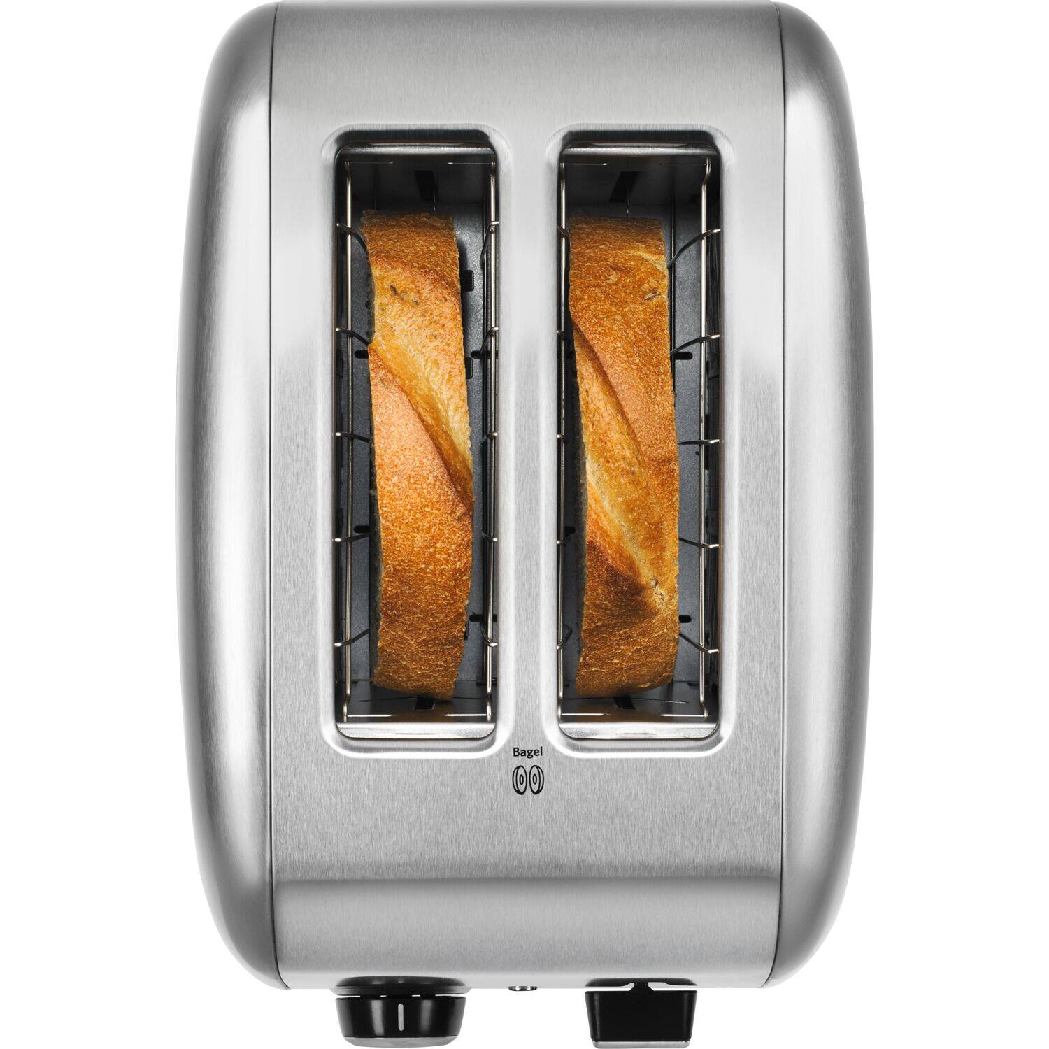 Alt View 3. KitchenAid - 2-Slice Toaster with Manual Lift Lever - Brushed Stainless.