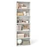 Costway - 70" Tall 6-Tier Bookcase with 6 Open Shelves Anti-Toppling Kits for Living Room - White