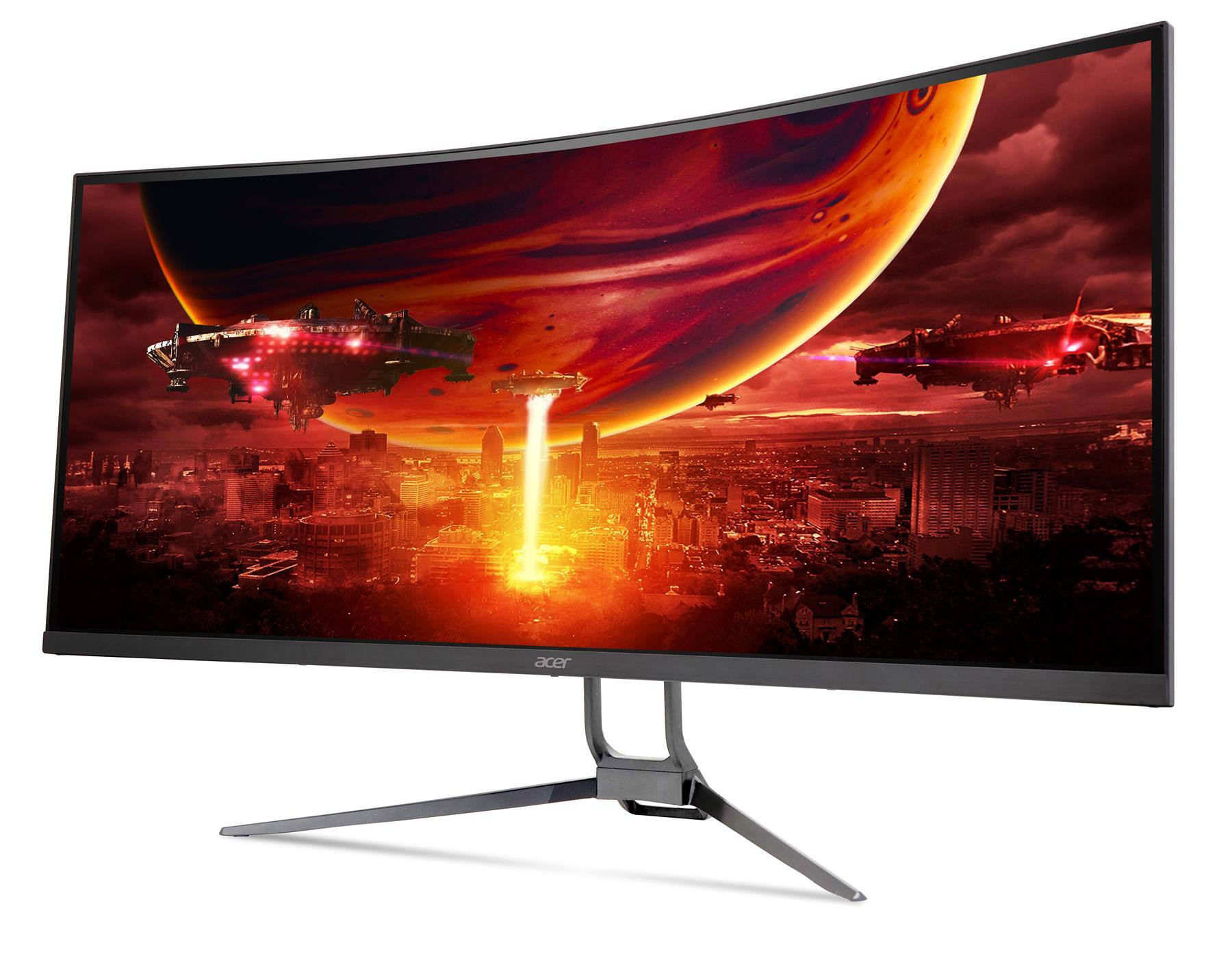Left. Acer - Nitro EDA343CUR X 34" LCD Gaming Monitor 240Hz 3440x1440 UltraWide - Black.