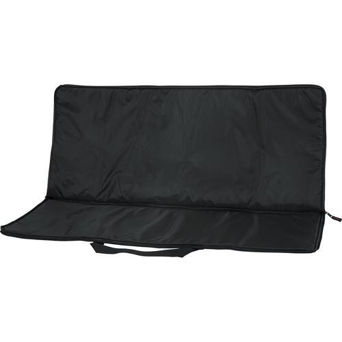 Angle. Gator - Economy 61-Key Keyboard Bag, Lightweight Envelope-Style Design,Durable Nylon Web Handles and 600D Nylon Exterior - Black.