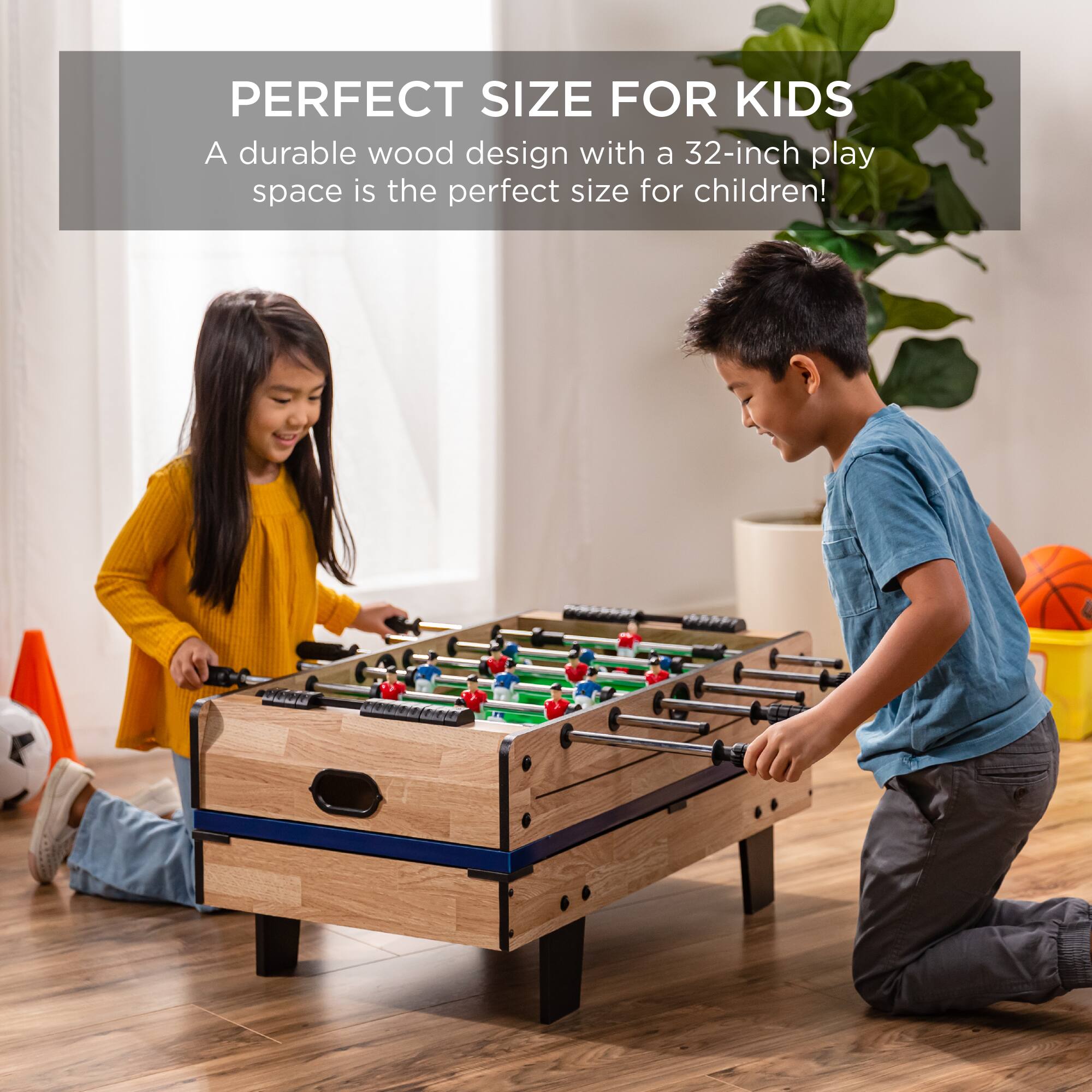 PERFECT SIZE FOR KIDS

A durable wood design with a 32-inch play space is the perfect size for children!