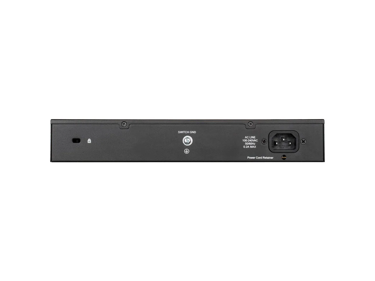 12  
24  
SWITCH GND  
AC LINE 100-240VAC 50/60Hz 0.2A MAX  
Power Cord Retainer