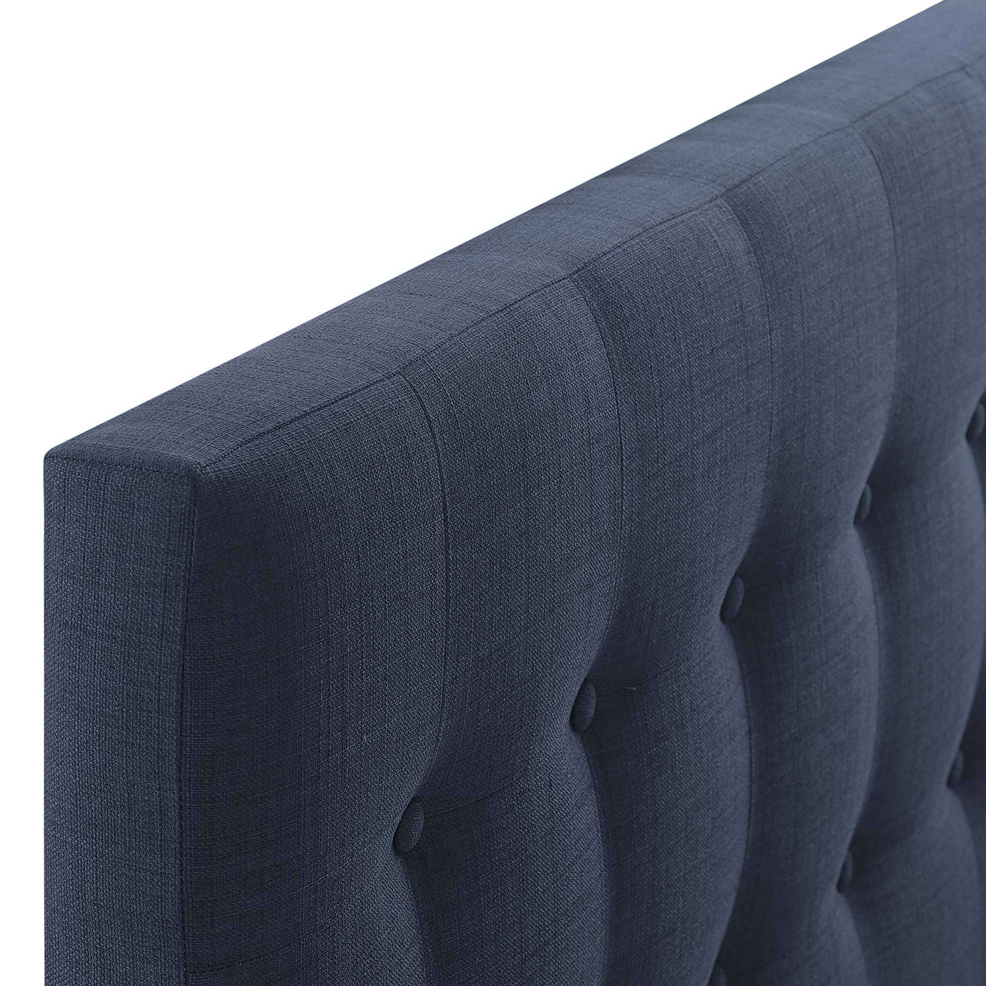 Alt View 2. Modway - Emily Upholstered Fabric Twin Headboard by Modway - Blue.