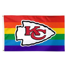 WinCraft - Kansas City Chiefs 3' x 5' Pride 1-Sided Deluxe Flag - Multicolor