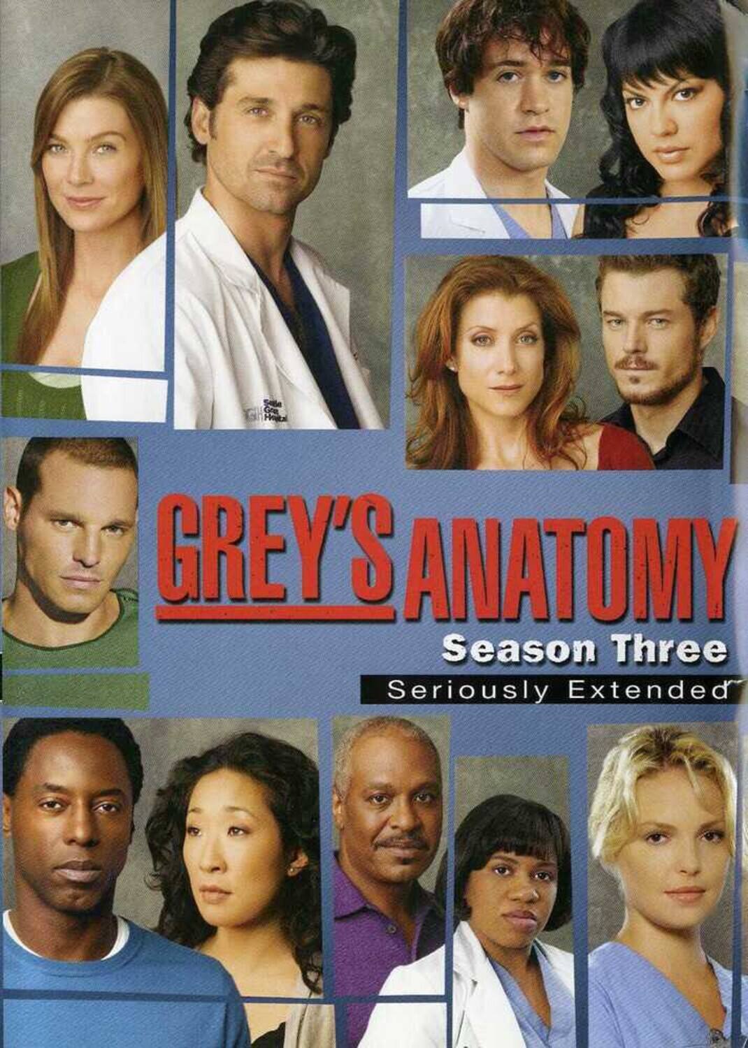 Front. Grey's Anatomy: Complete Third Season   - DVD.