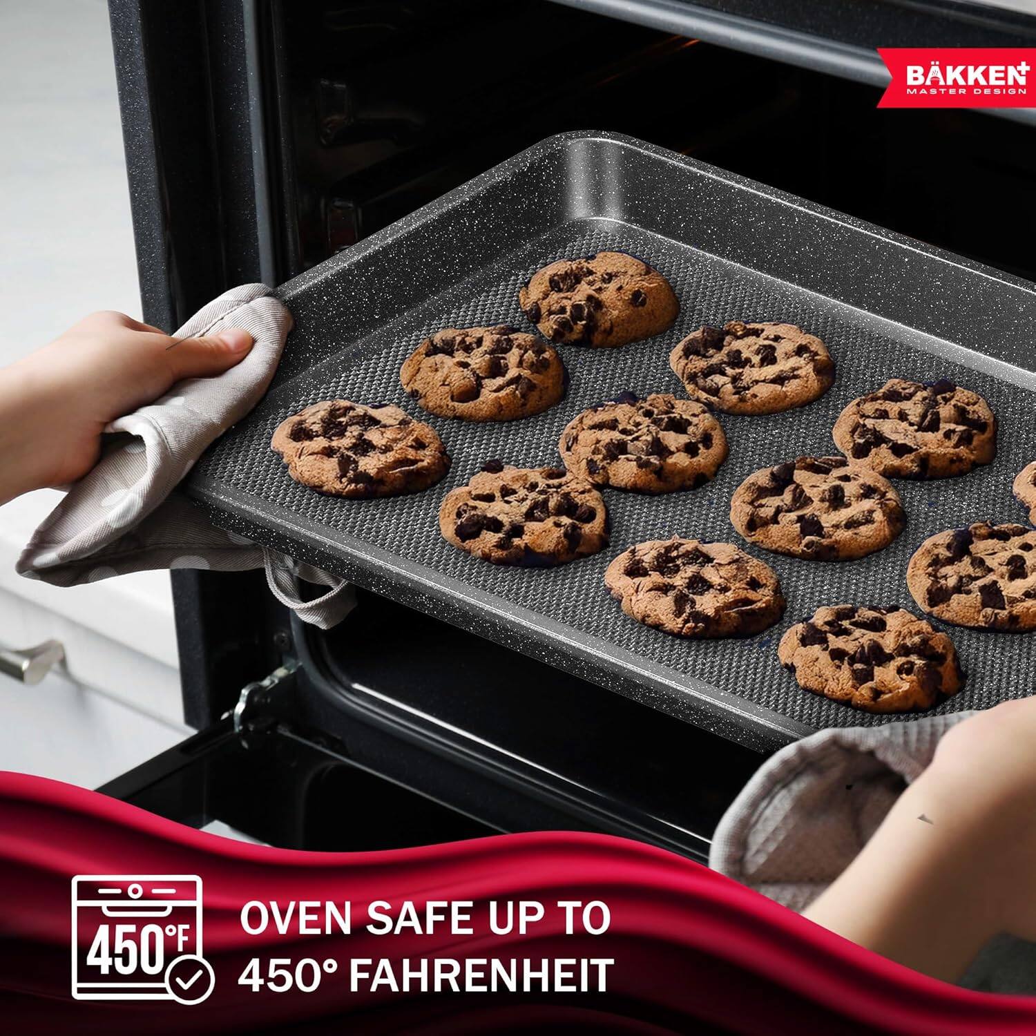 BAKKEN MASTER DESIGN OVEN SAFE UP TO 450°F 450° FAHRENHEIT