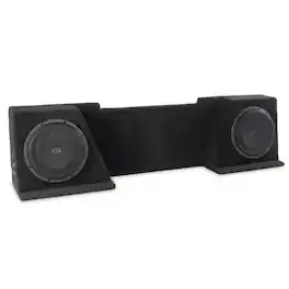 NVX - BOOST Box Custom Fit 10" 700W RMS Loaded Sealed Subwoofer Enclosure for 2008-2013 Chevrolet Silverado and GMC Sierra - Black