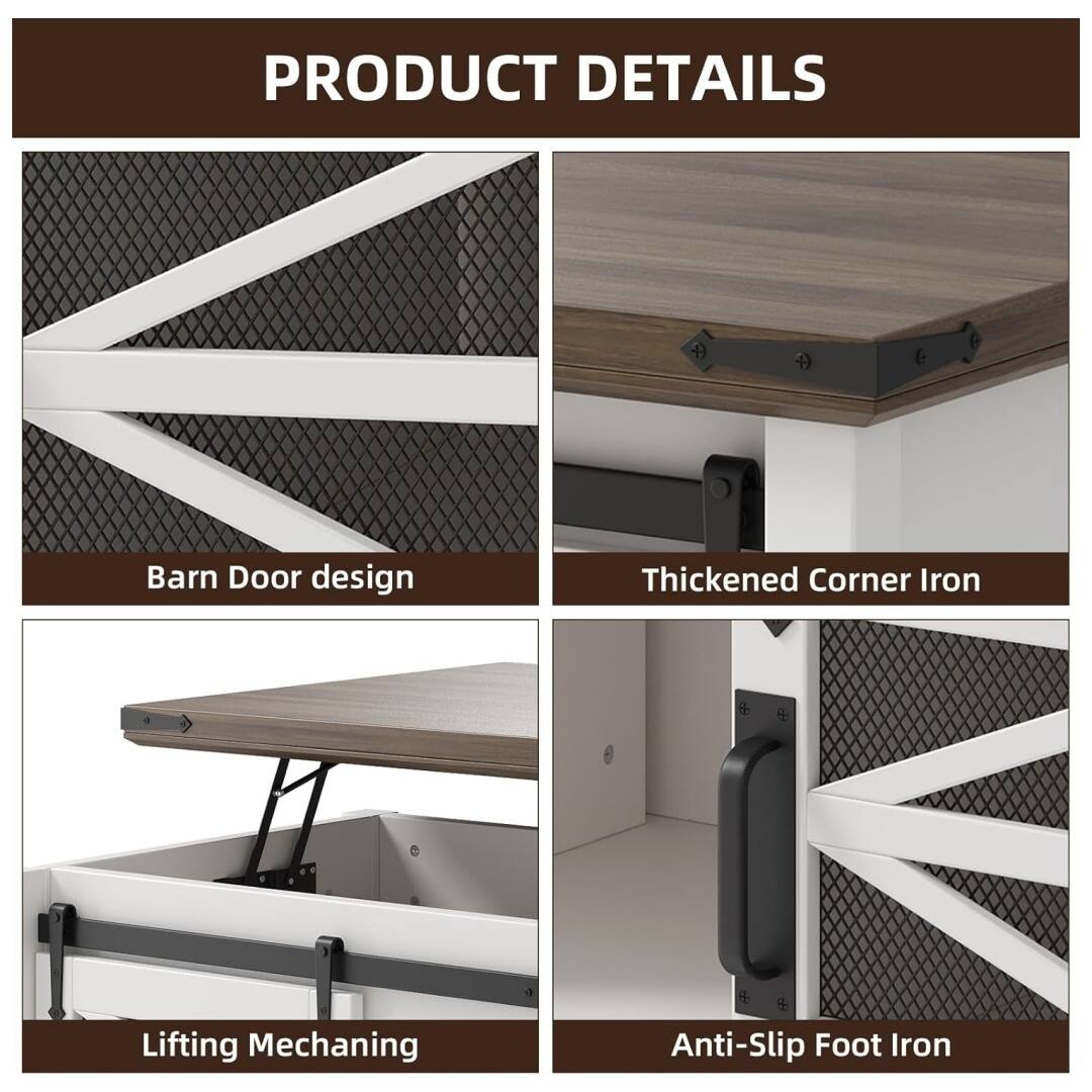 PRODUCT DETAILS

1) Barn Door design
2) Thickened Corner Iron
3) Lifting Mechanism
4) Anti-Slip Foot Iron