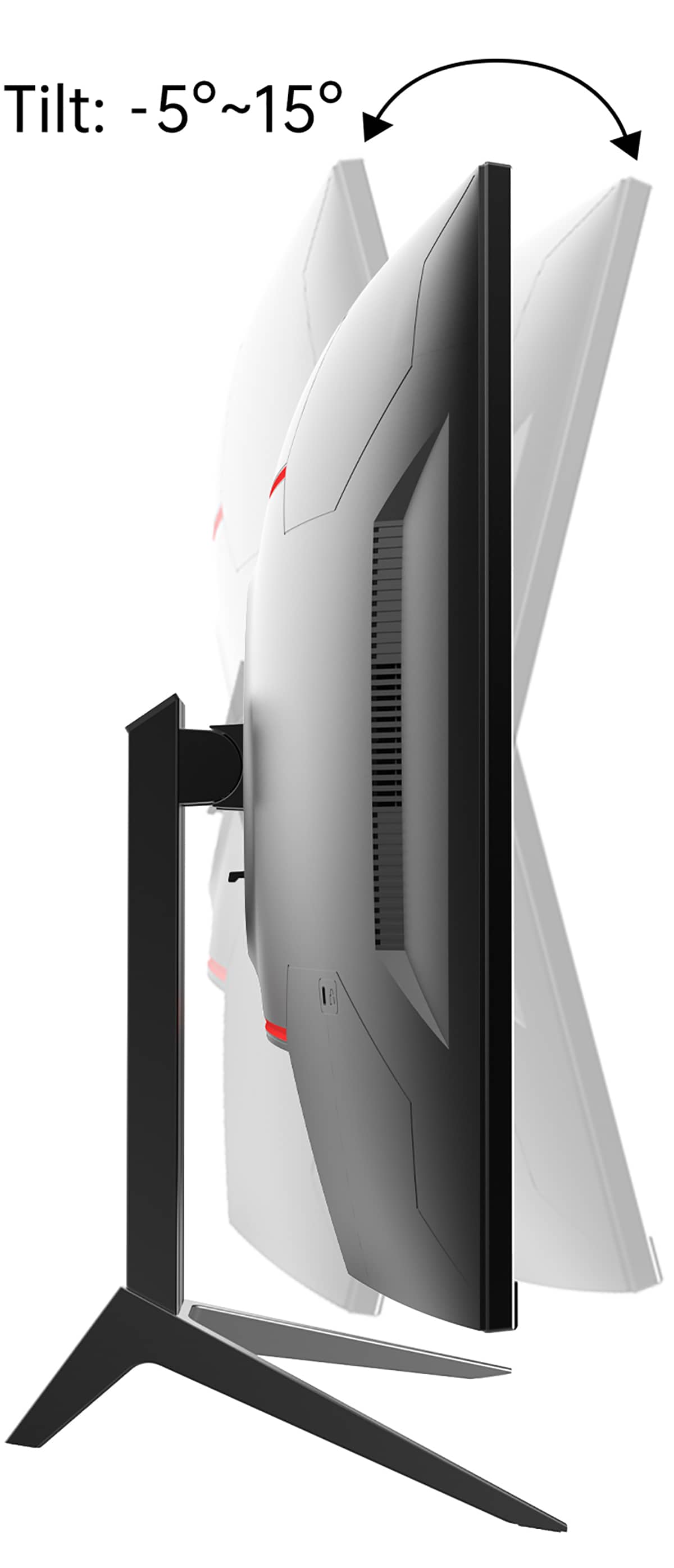 Tilt: -5° to 15°