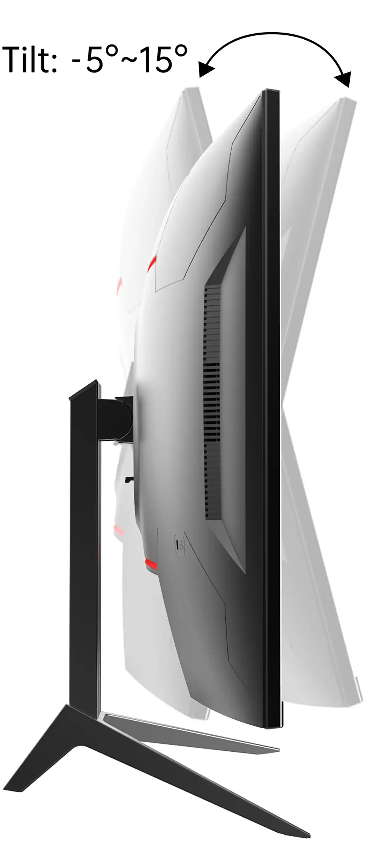 Tilt: -5° to 15°