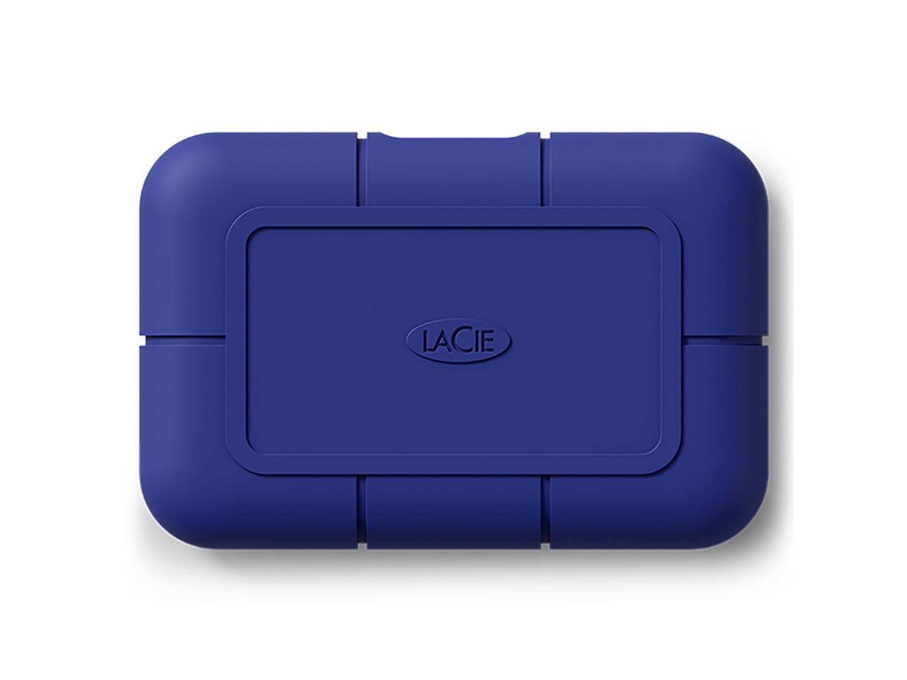 Alt View 1. Seagate - Seagate LaCie Rugged Pro5 4TB SSD - Thunderbolt 5 - 6700 MB/s Read - Blue - Blue.