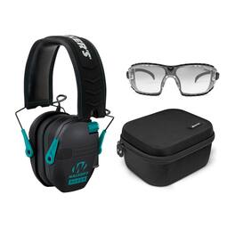 Walkers - Razor Slim Electronic Muff (Black/Teal) Bundle with Case, and Glasses - Not Available
