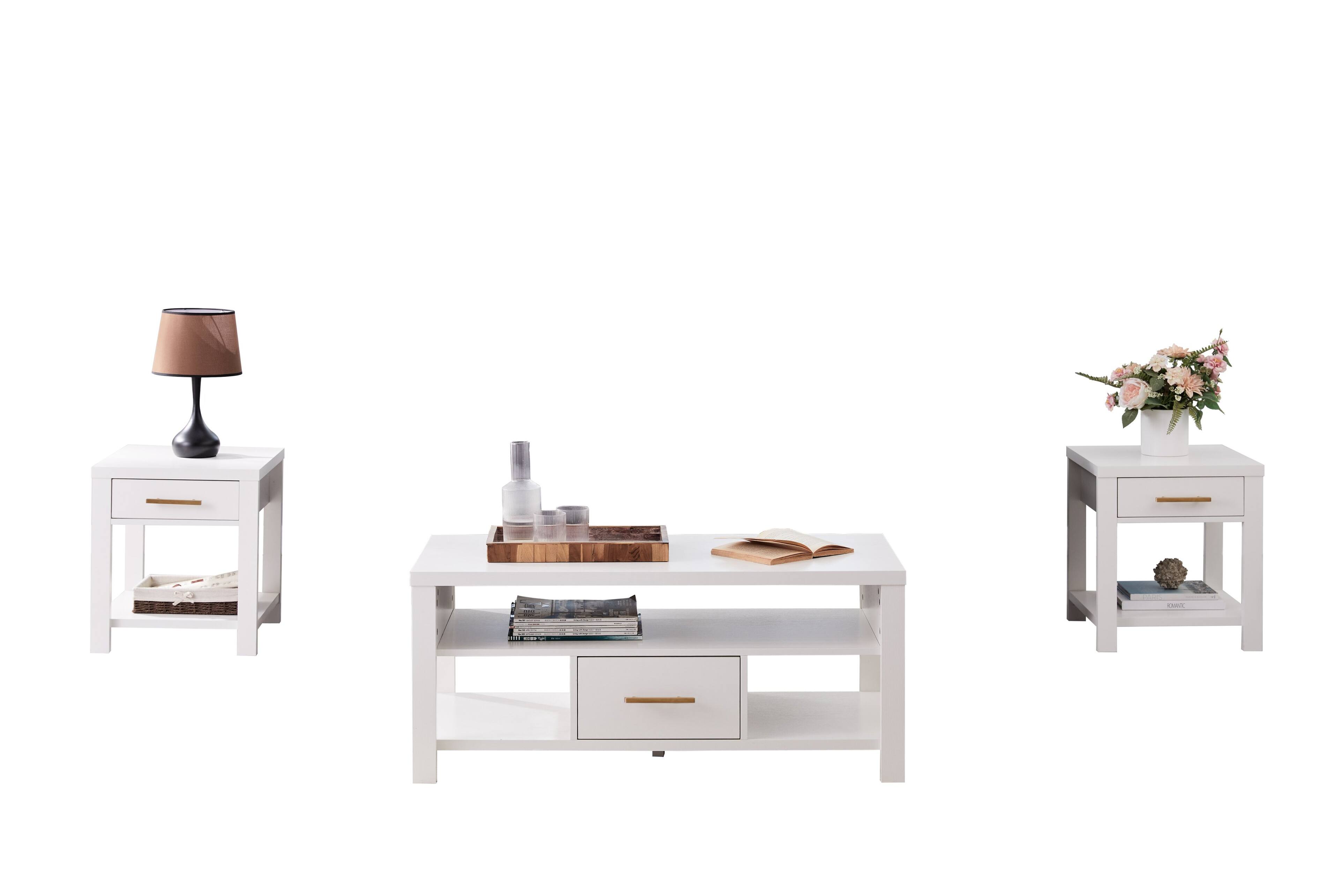Angle. Kings Brand Furniture - Kings Brand Furniture Sendero 3-Piece Occasional Table Set - Grey.