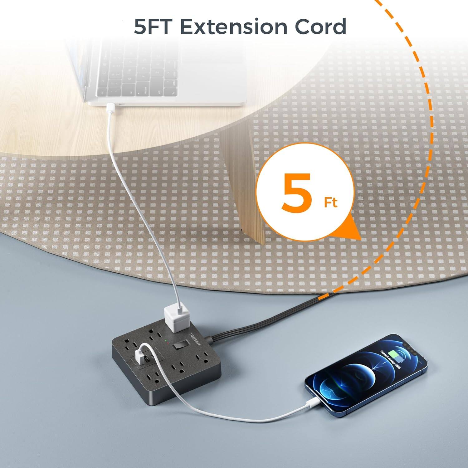 5FT Extension Cord

5 Ft