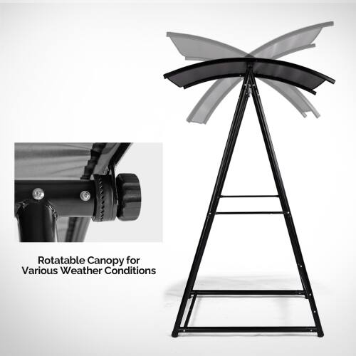 Rotatable Canopy for Various Weather Conditions