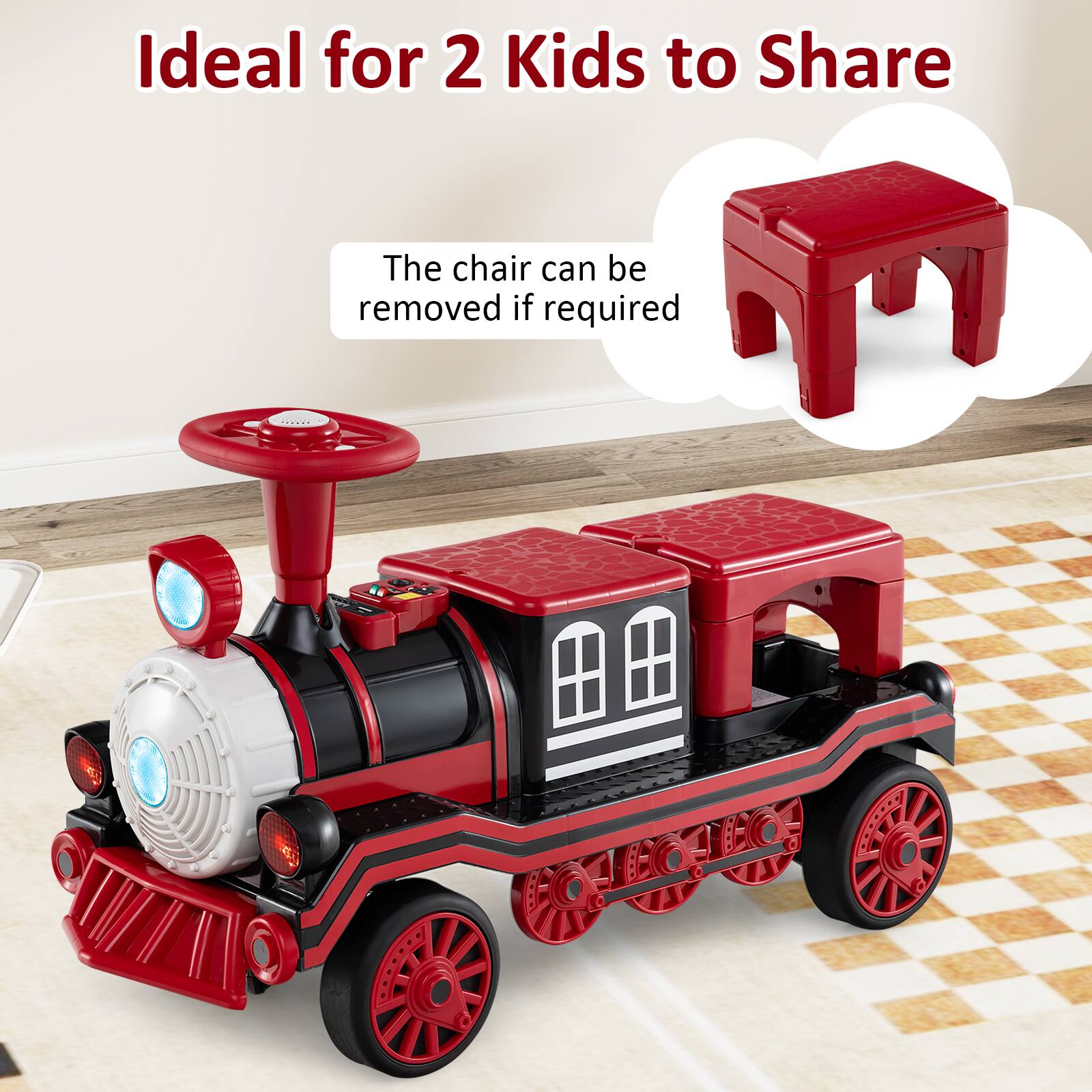 Ideal for 2 Kids to Share

The chair can be removed if required