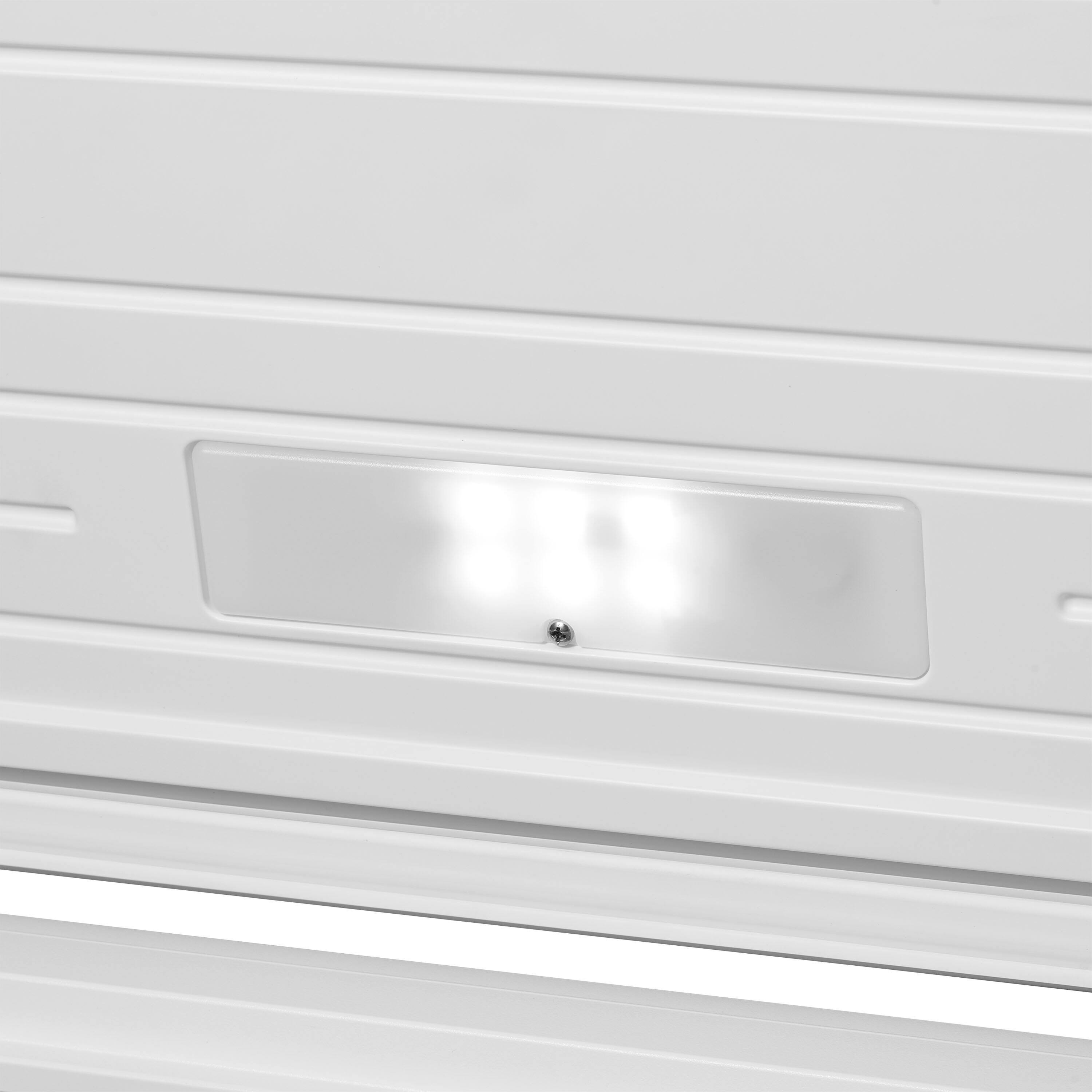Alt View 3. Insignia™ - 10.4 Cu. Ft. Garage-Ready Chest Freezer - White.