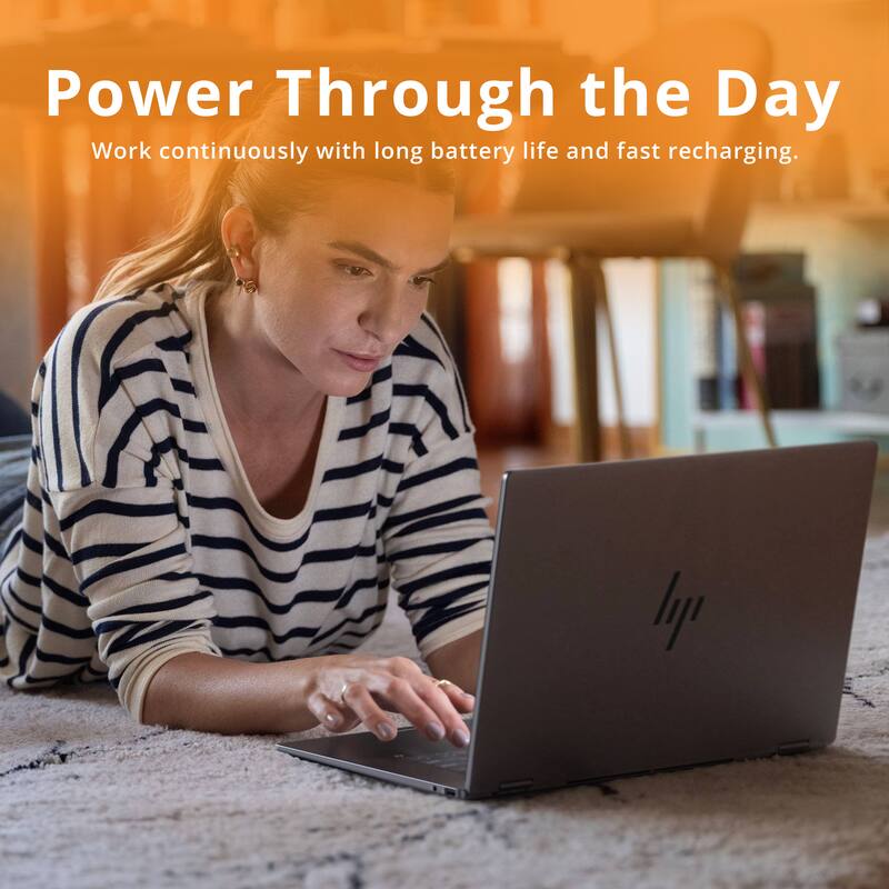 Power Through the Day  
Work continuously with long battery life and fast recharging.