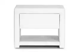 Baxton Studio - Massey Upholstered Modern Nightstand - White